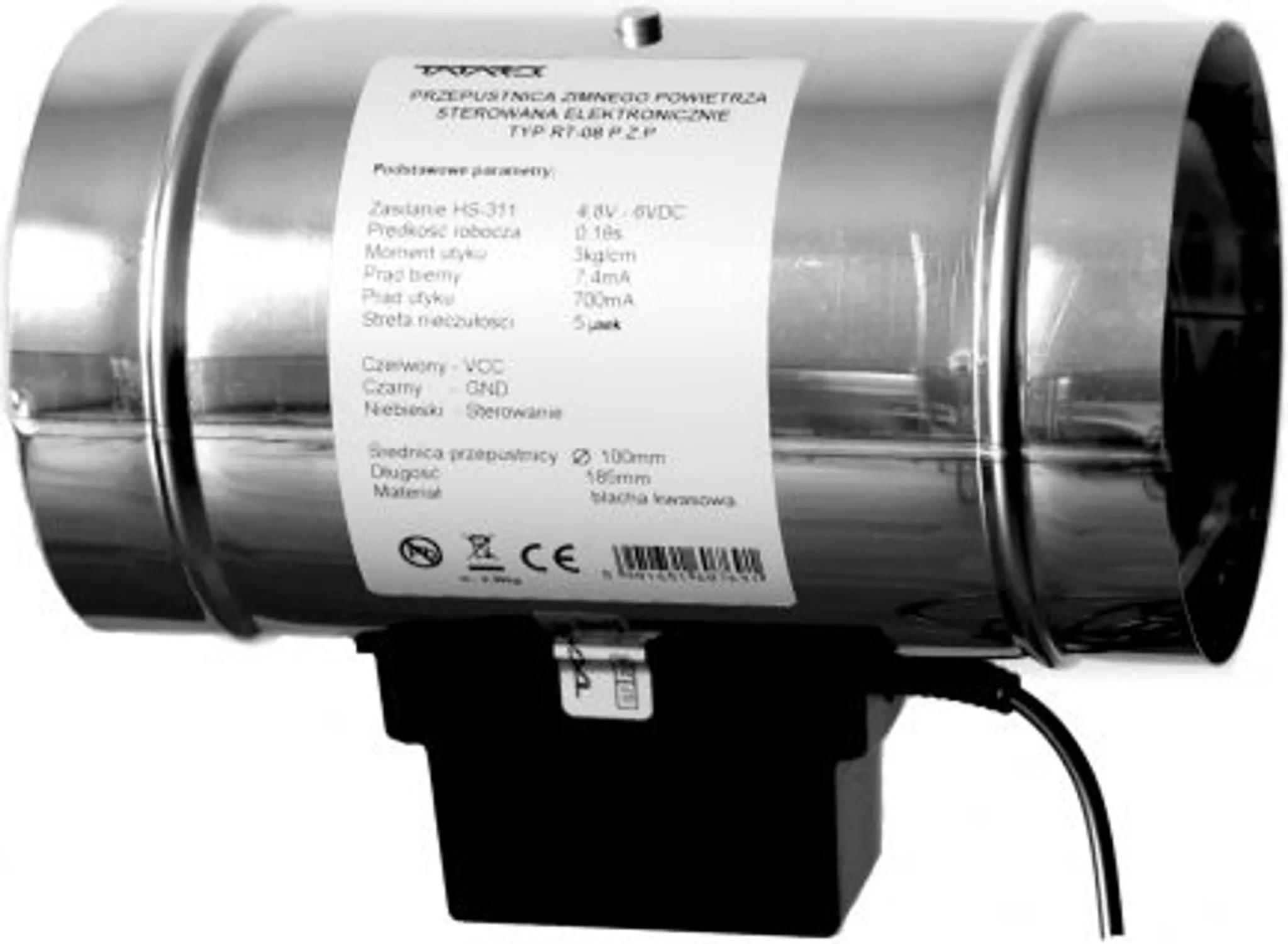 tatarek – válvula de regulación Ø 150 mm