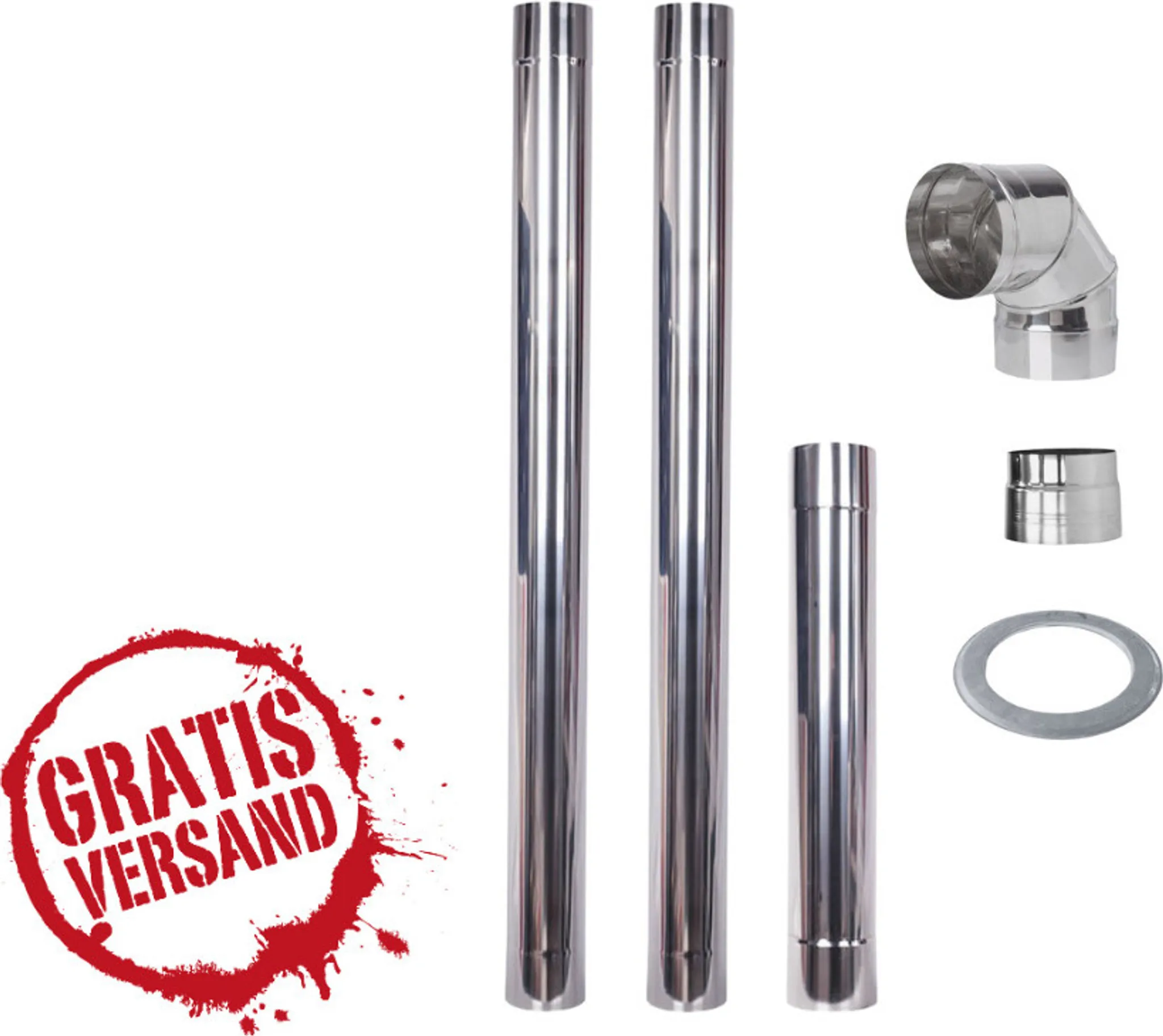 kit de chimenea inoxidable Ø130 mm – aisi 304