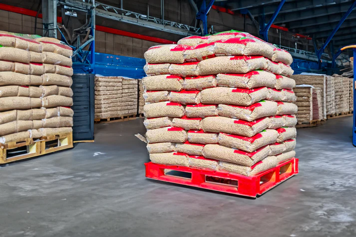 pellets de madera combulux: palé de 70 sacos de 15 kg cada