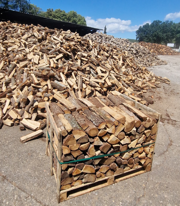 palet de leña de roble