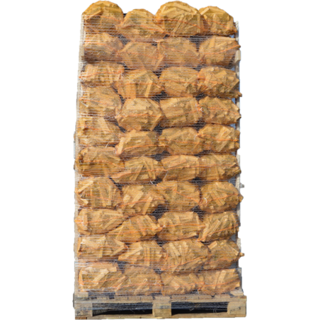 palé de 80 redes de 25 dm3 de leña