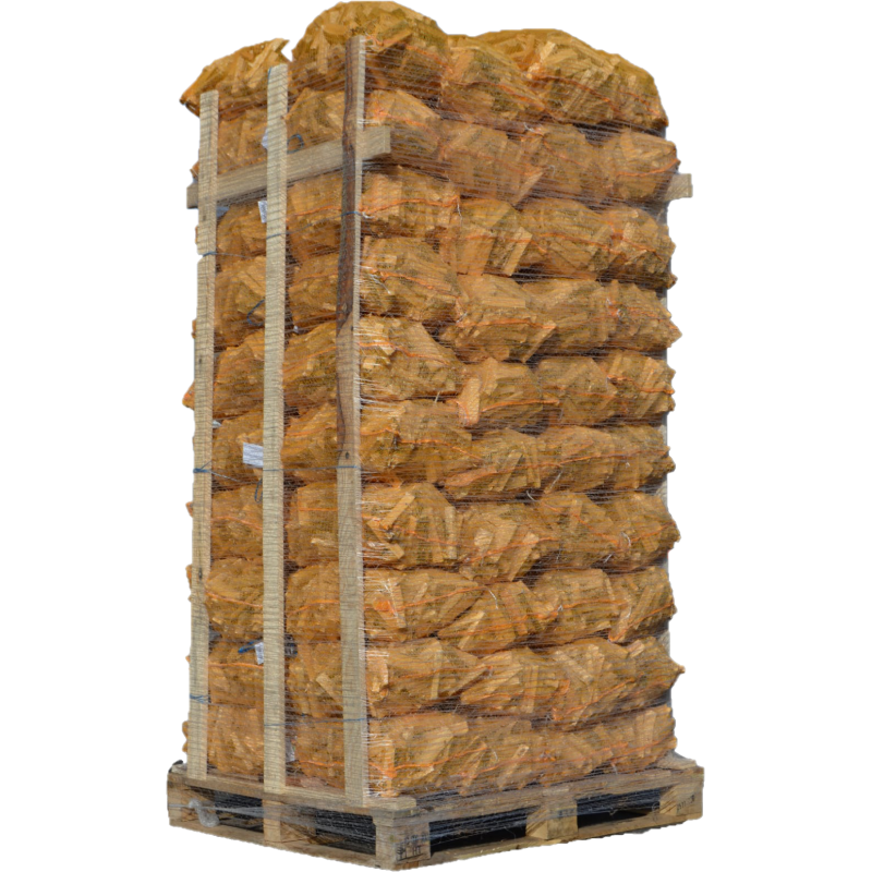 palé de 80 redes de 25 dm3 de leña